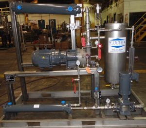 vacuum drying, condenser liquid ring vacuum system with a transfer pump
